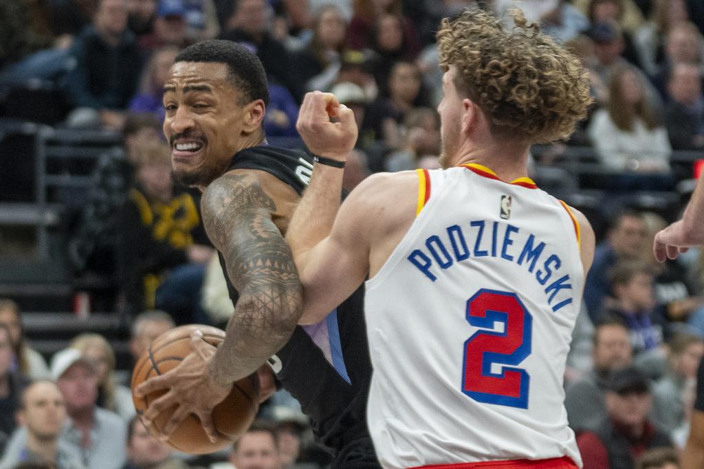 勇士128:131不敵爵士。(美聯社)