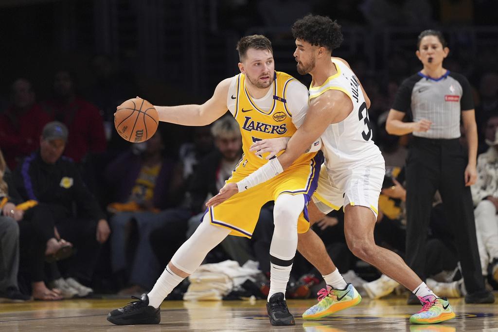 湖人132:113擊敗爵士。(美聯社)