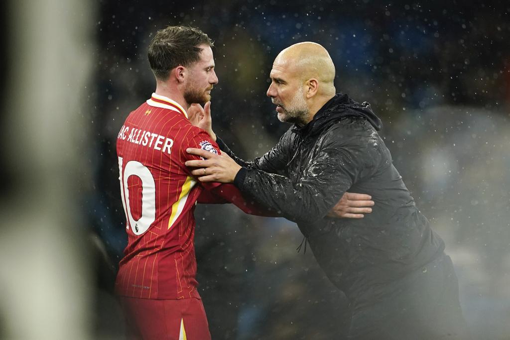 英超|曼城主帥哥迪奧拿指球隊雖然落敗,但可見曼城未來充滿希望。(美聯社)