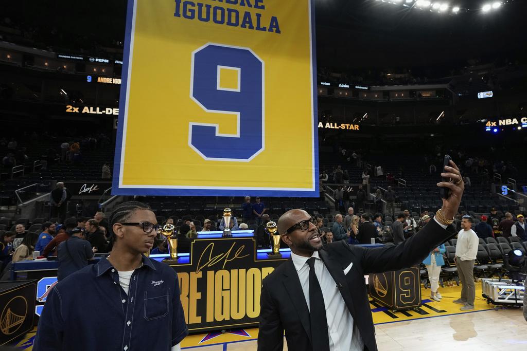 伊古達拉為勇士取得多個NBA總冠軍,為王朝不可或缺一員。(美聯)