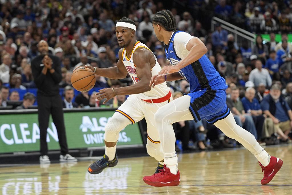 勇士121:115擊敗魔術。(美聯社)