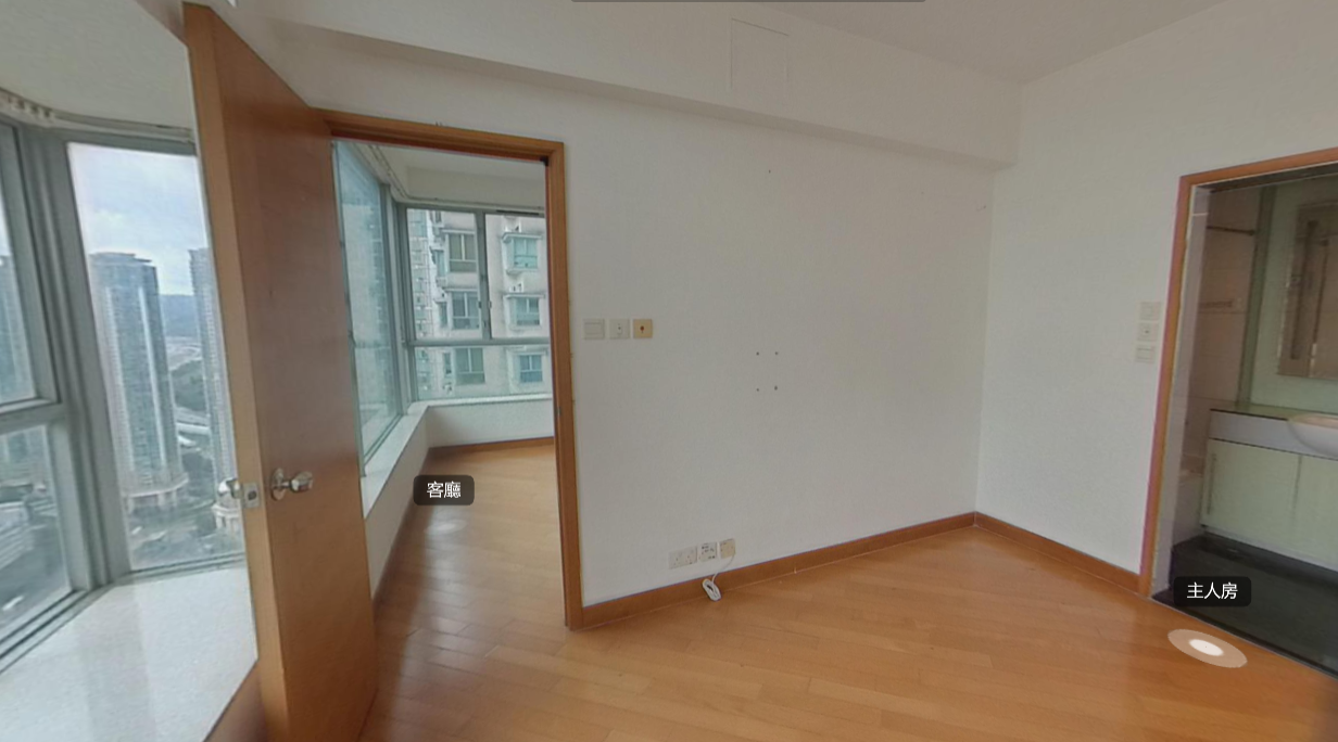 單位為套三房及連儲物房間隔,主人房景觀亦為全海景。(代理提供)