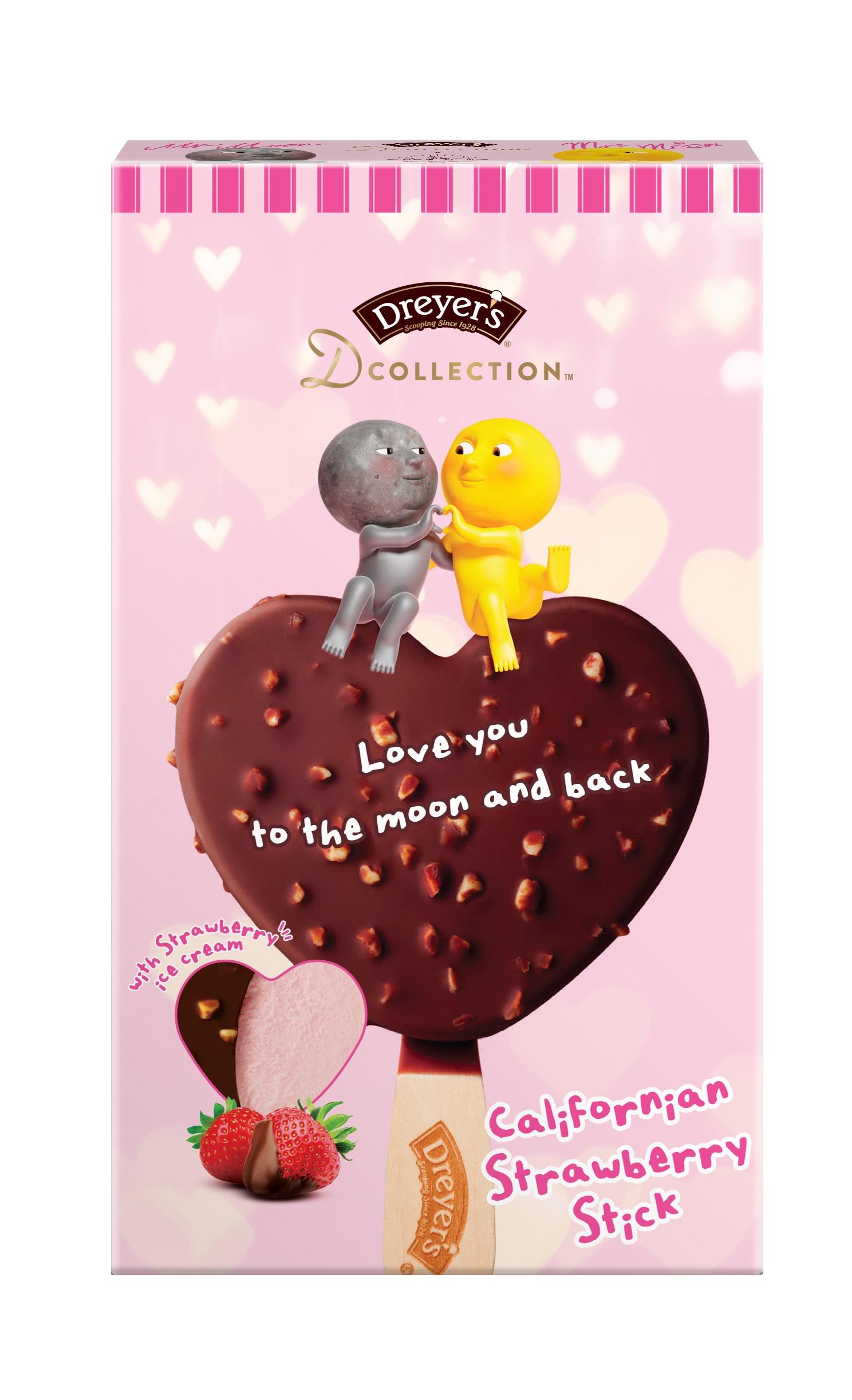 DREYER’S D-COLLECTION心形加州士多啤梨脆皮雪糕批 $30