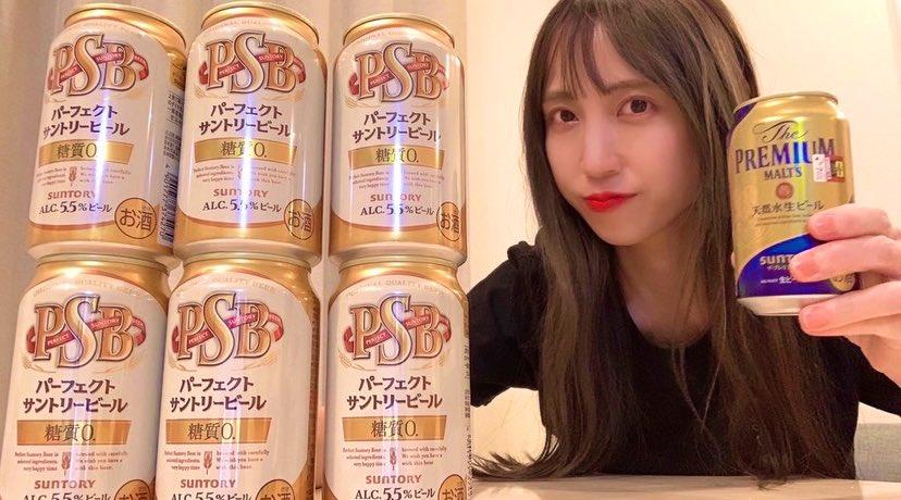 日本美女大胃王「金ちゃんTV」每日飲2公升啤酒。