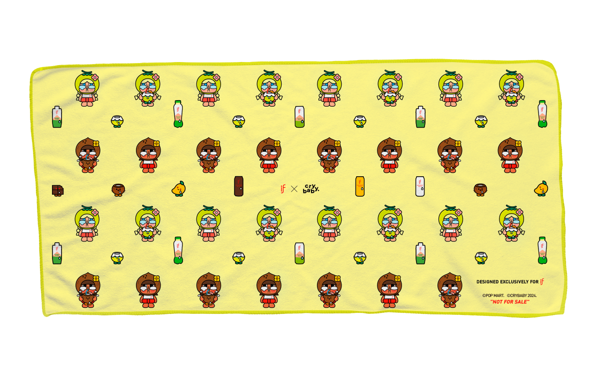 IF x POP MART x CRYBABY別注版毛毯
