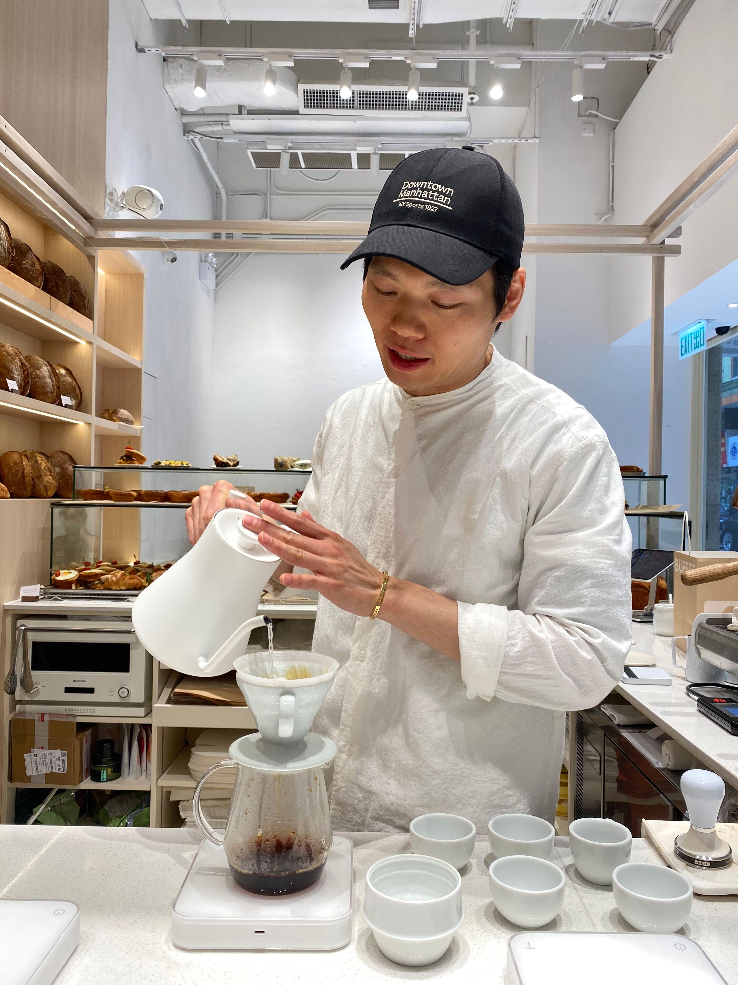 手沖咖啡提供4款單一產地咖啡豆,會定期轉款。