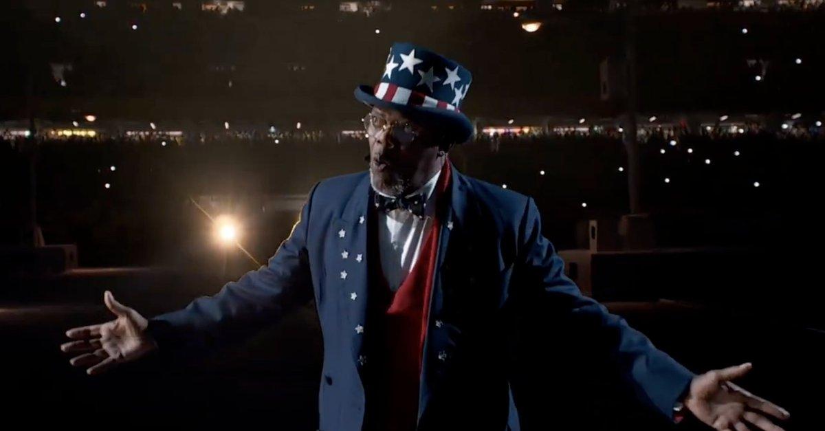 扮演「山姆大叔」的Samuel Jackson。