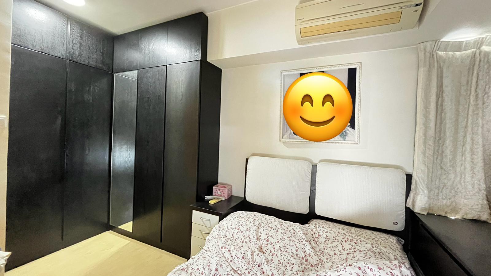 主人房設有大型置頂衣櫃,收納空間足。(代理提供)