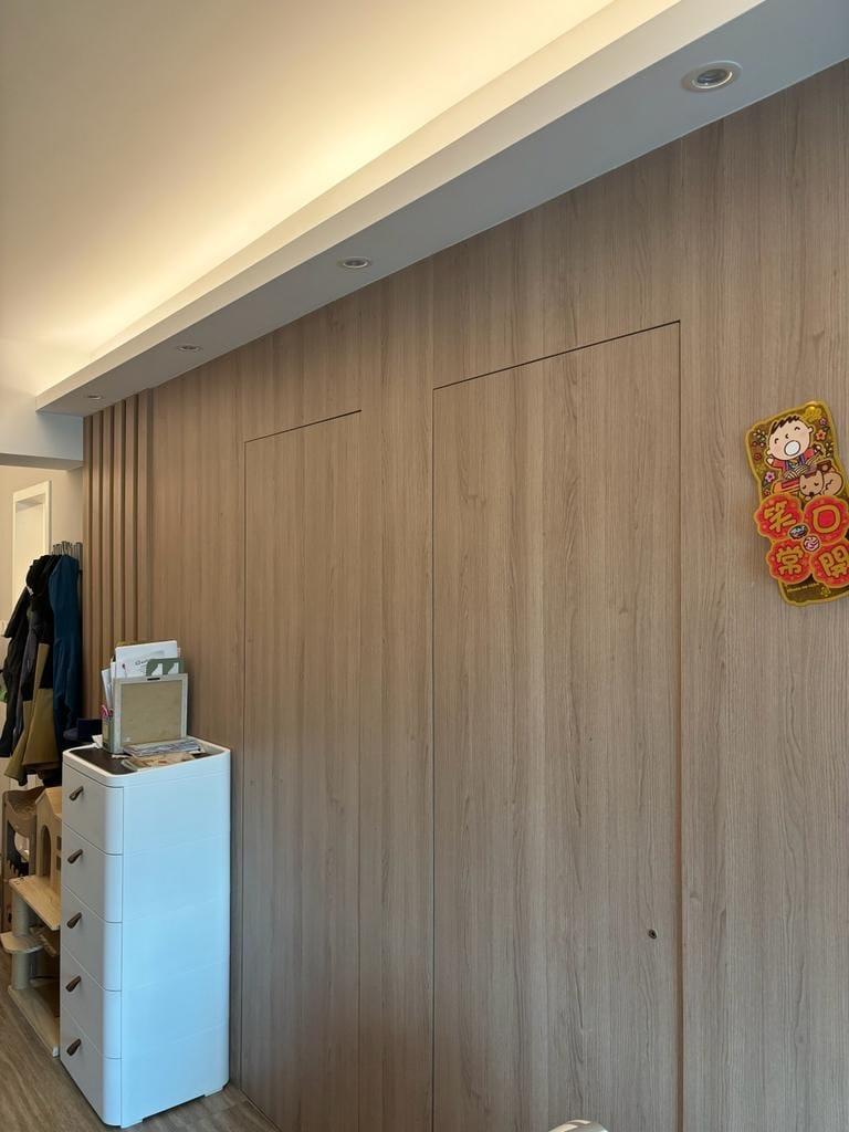 單位為兩房間隔,採暗門設計,感覺歸一之餘,亦更顯美觀。(代理提供)