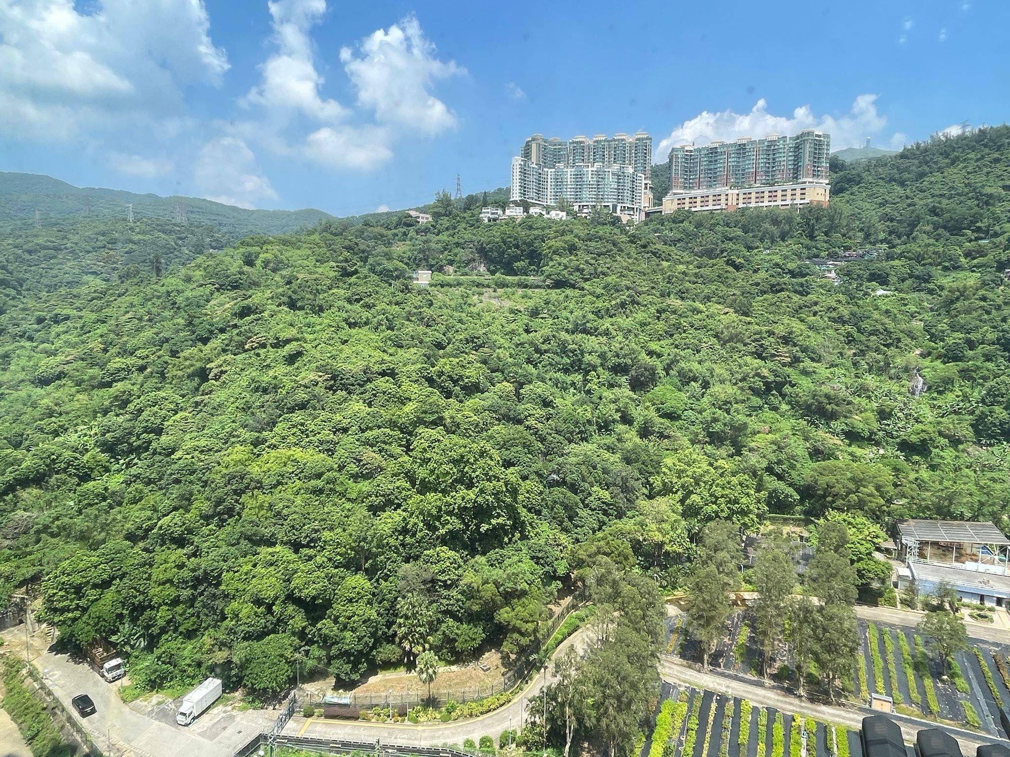 新近沽出的荃灣荃景花園套三房山景戶,景觀非常清幽開揚。(代理提供)