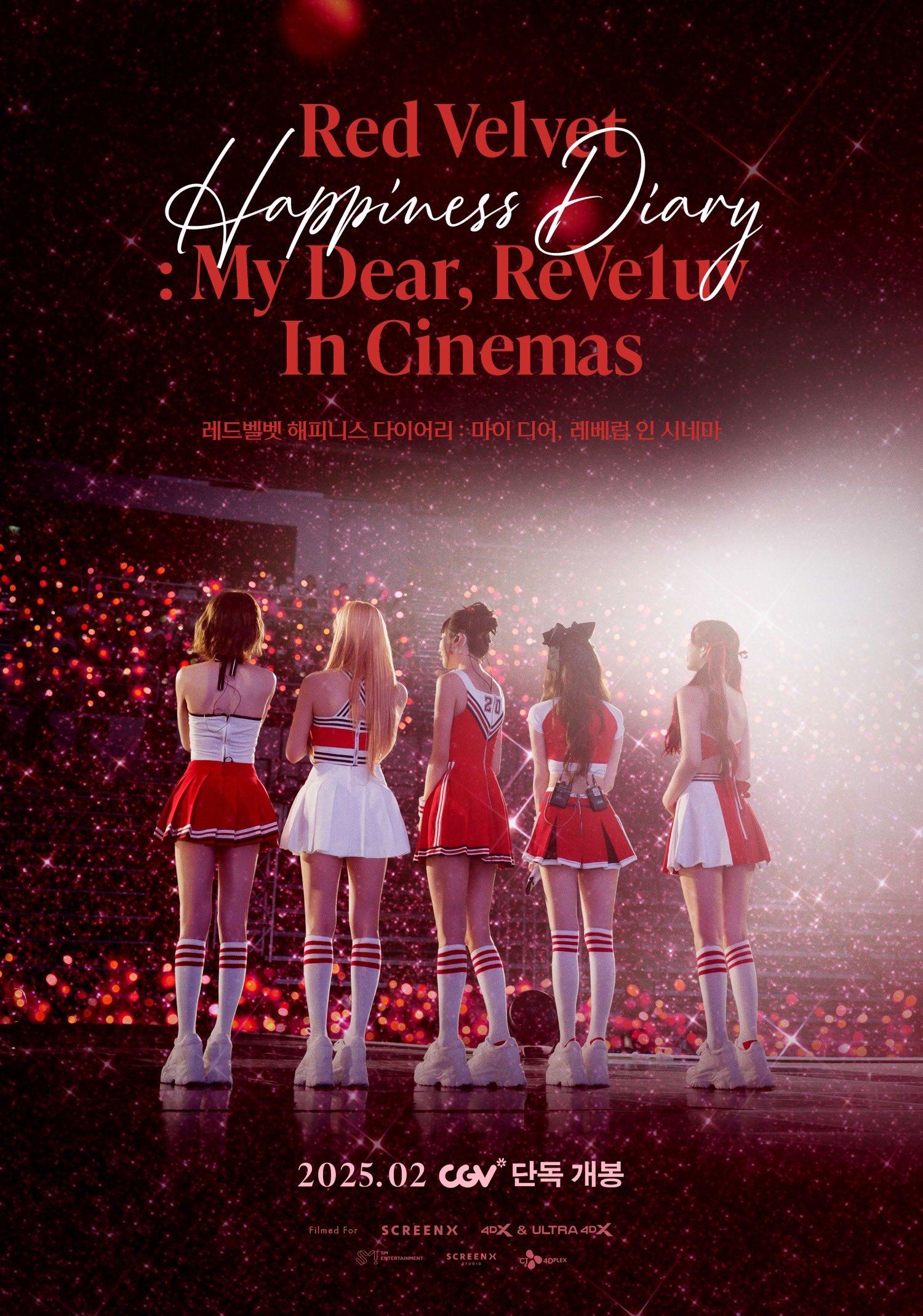 《Red Velvet Happiness Diary: My Dear, ReVe1uv in Cinemas》電影海報。