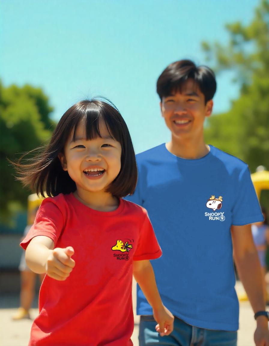 Snoopy 75周年跑步嘉年華主角組別專屬T 恤