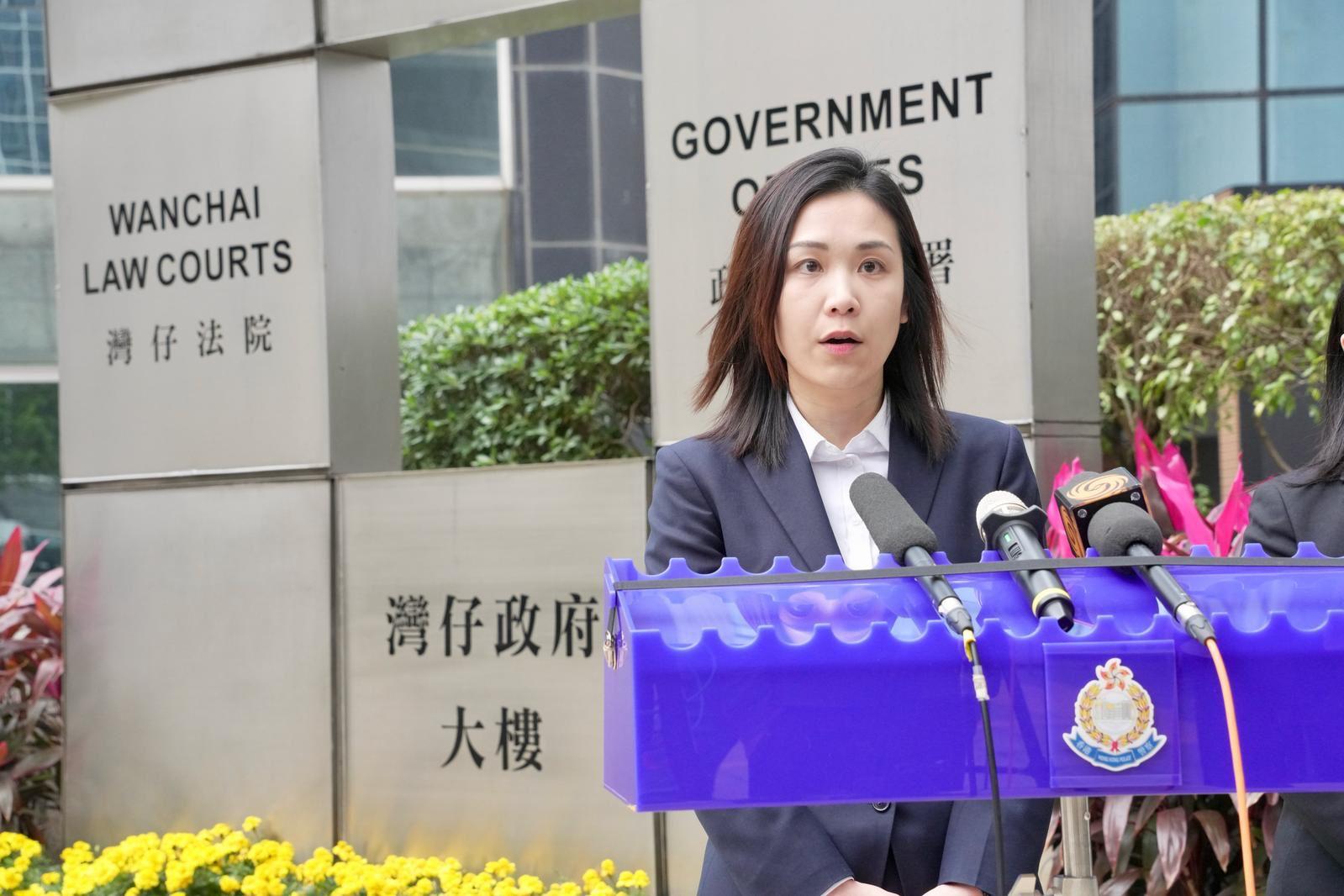 東區警區重案組第一隊督察鄺穎。