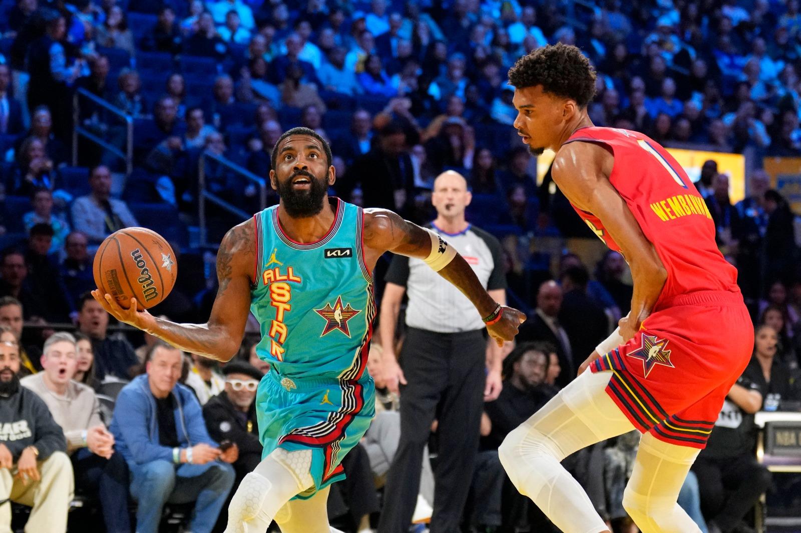 明星賽2025|艾榮與雲班耶馬單挑吸引眼球。(路透社)