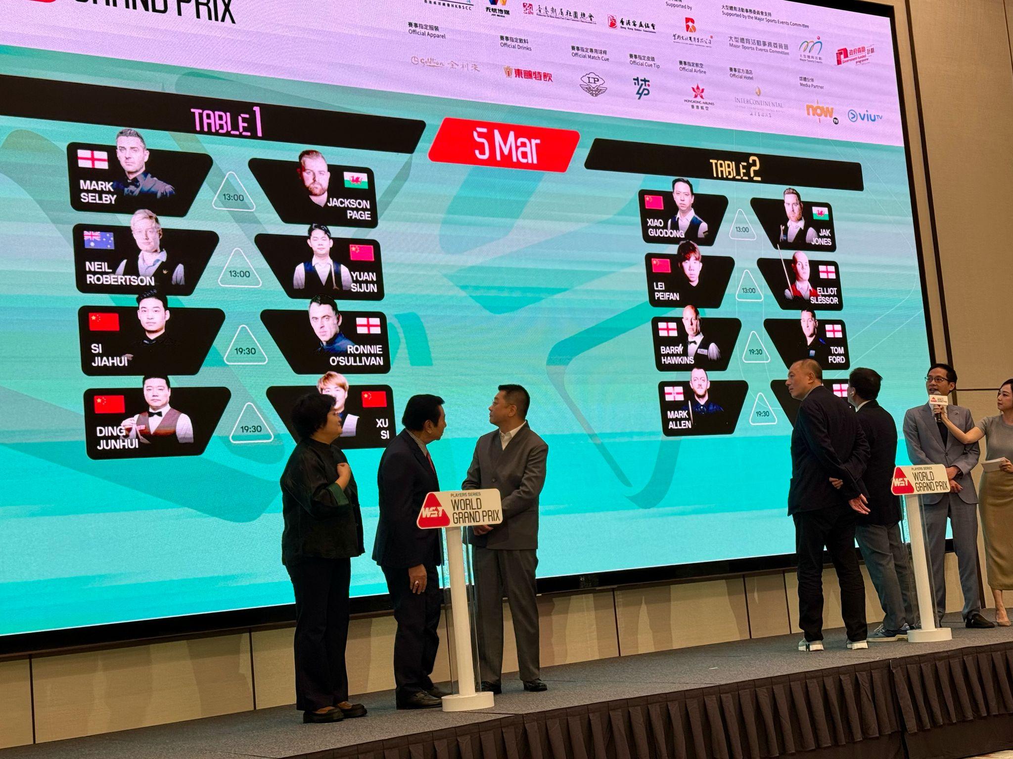 香港自1989年後再次舉辦排名賽,其中卓林普和奧蘇利雲將在成為香港居民後首次在主場出擊,帶來精彩對決。