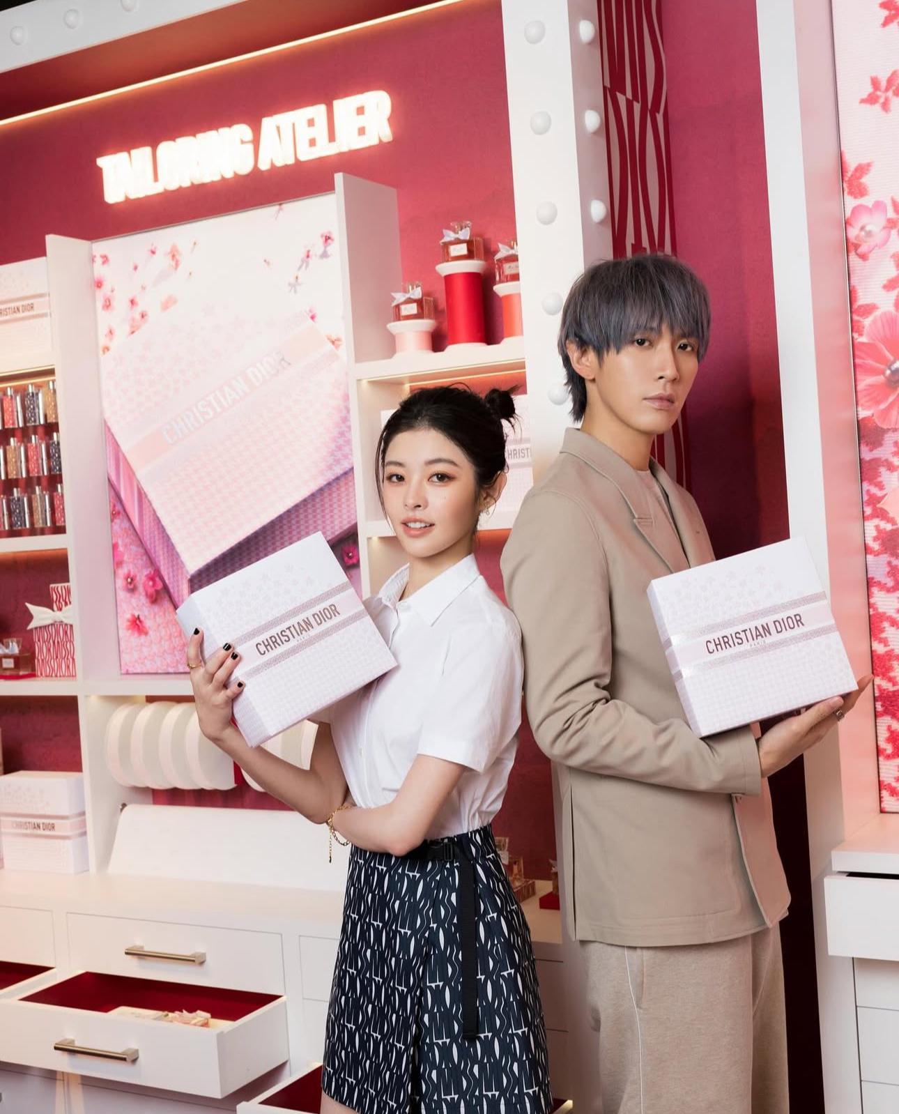 柯震東孖詹子萱宣傳品牌的情人節快閃店。
