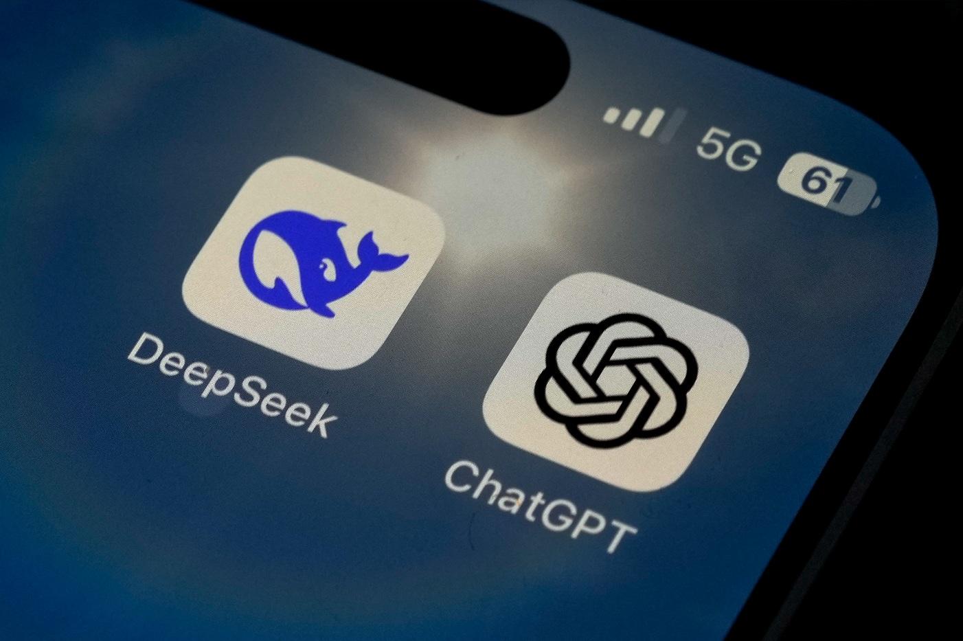 DeepSeek、ChatGPT已成為網上潮流。(資料圖片)
