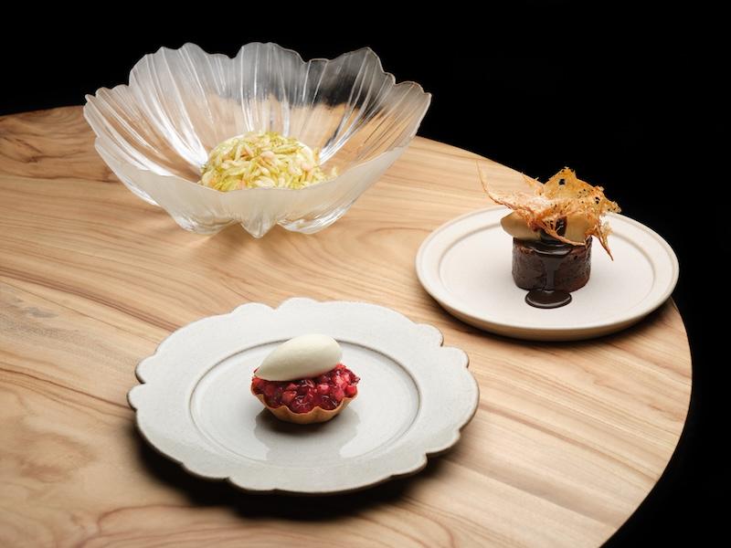 晚餐提供3款甜品。