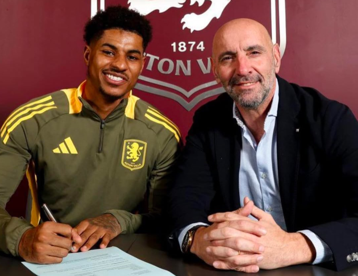 拉舒福特(Marcus Rashford)以借用形式轉投阿士東維拉。