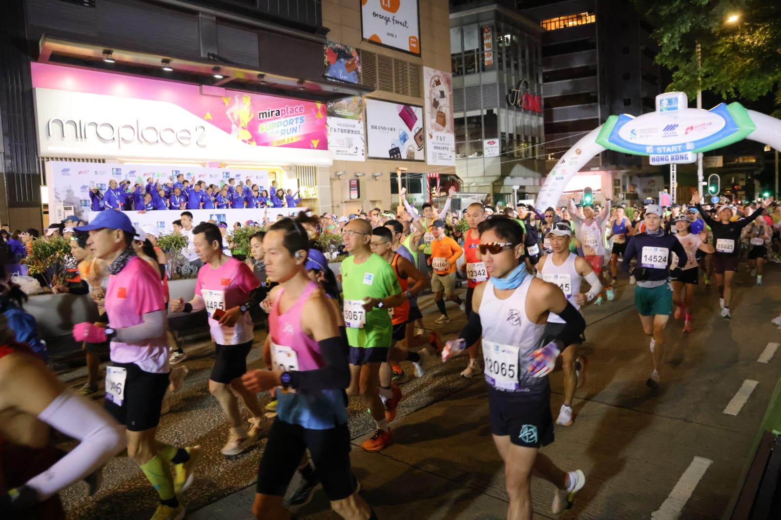 香港馬拉松今日舉行。(吳康琦攝)