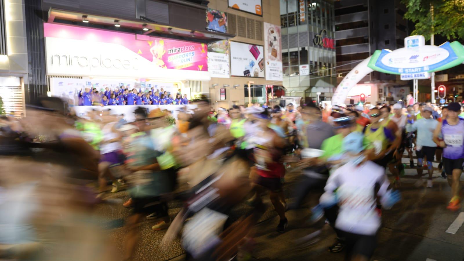 香港馬拉松今日舉行。(吳康琦攝)