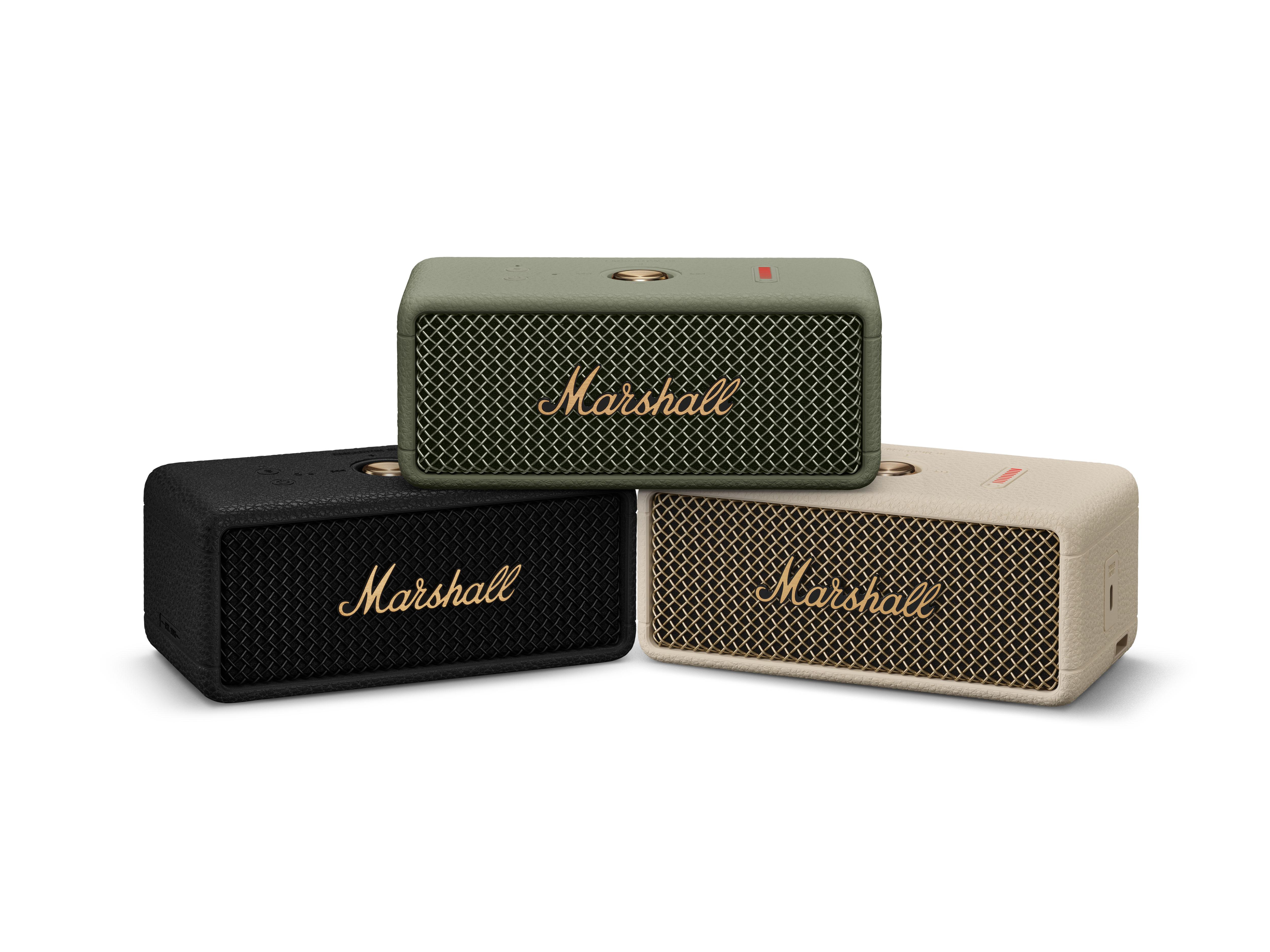 Marshall Emberton III現有黑色、奶油白及草灰綠3色。