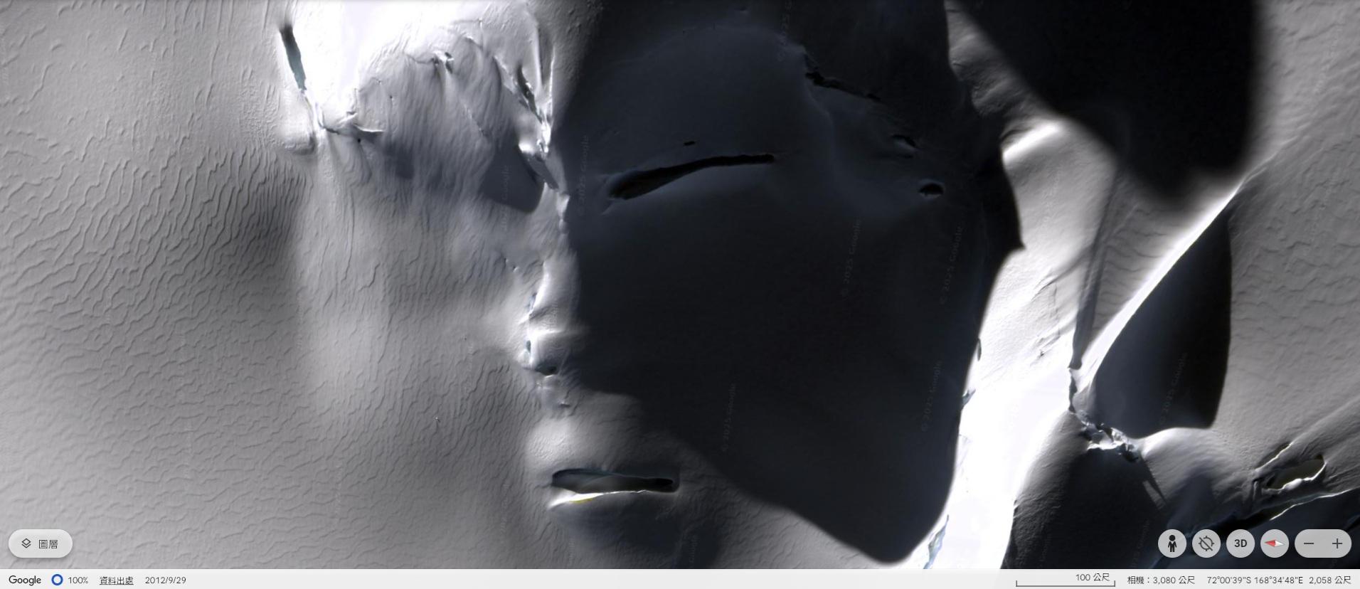 Google Earth原圖。(互聯網)