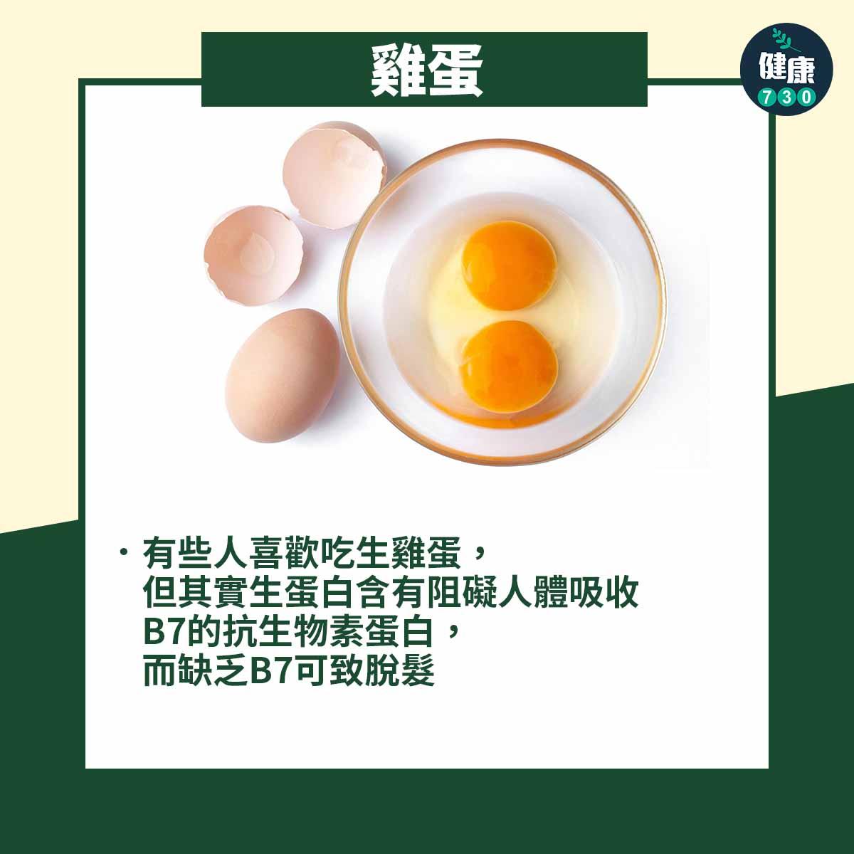 6種食物須煮熟先可放入口|雞蛋(am730製圖)