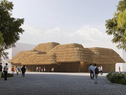 大阪世博展館的電腦模擬圖片。(互聯網)