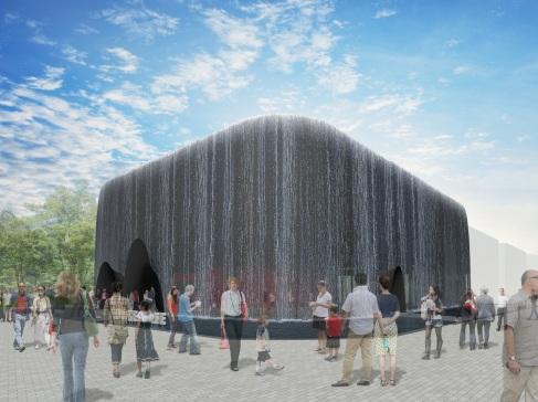 大阪世博展館的電腦模擬圖片。(互聯網)