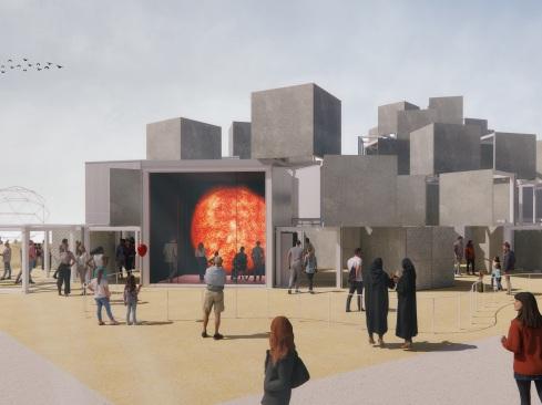 大阪世博展館的電腦模擬圖片。(互聯網)