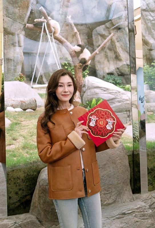 李嘉欣新春佳節出動賀年。