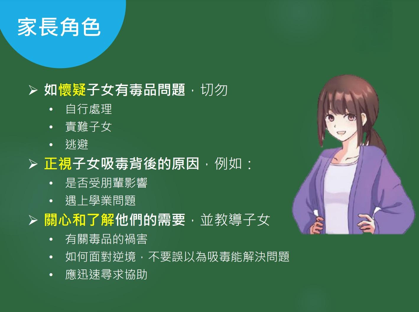 毒品大麻|家長角色(禁毒處)