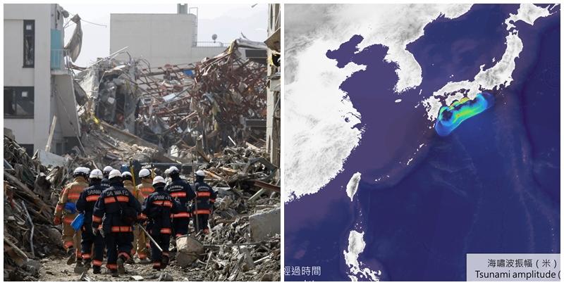 日本地震調查委員會在2025年最新評估中,預測南海海槽在未來30年內發生8至9級地震的概率提升至75%至82%,關東至九州一帶的太平洋沿岸有可能面臨超過10米的大海嘯。(資料圖片/香港天文台圖片)