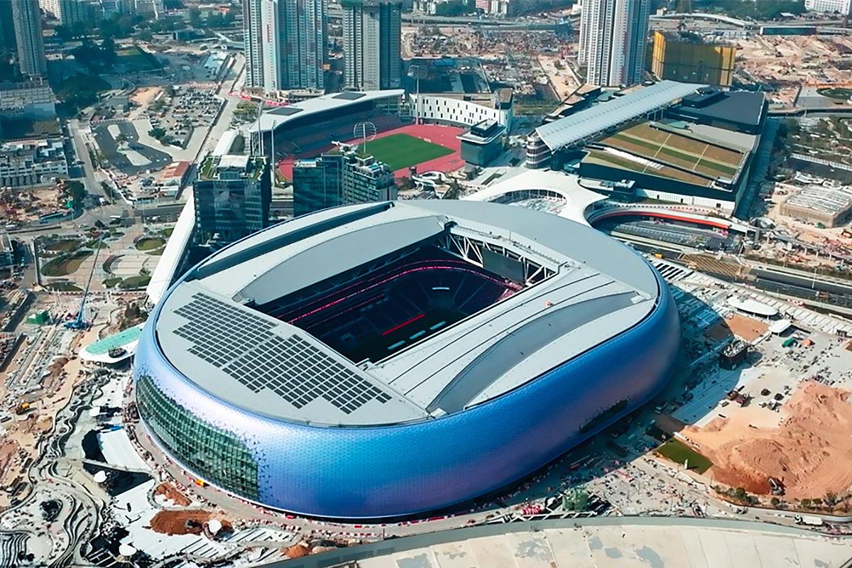 啟德體育園晚上會舉行首個打開天幕舉行的活動。(啟德體育園提供)