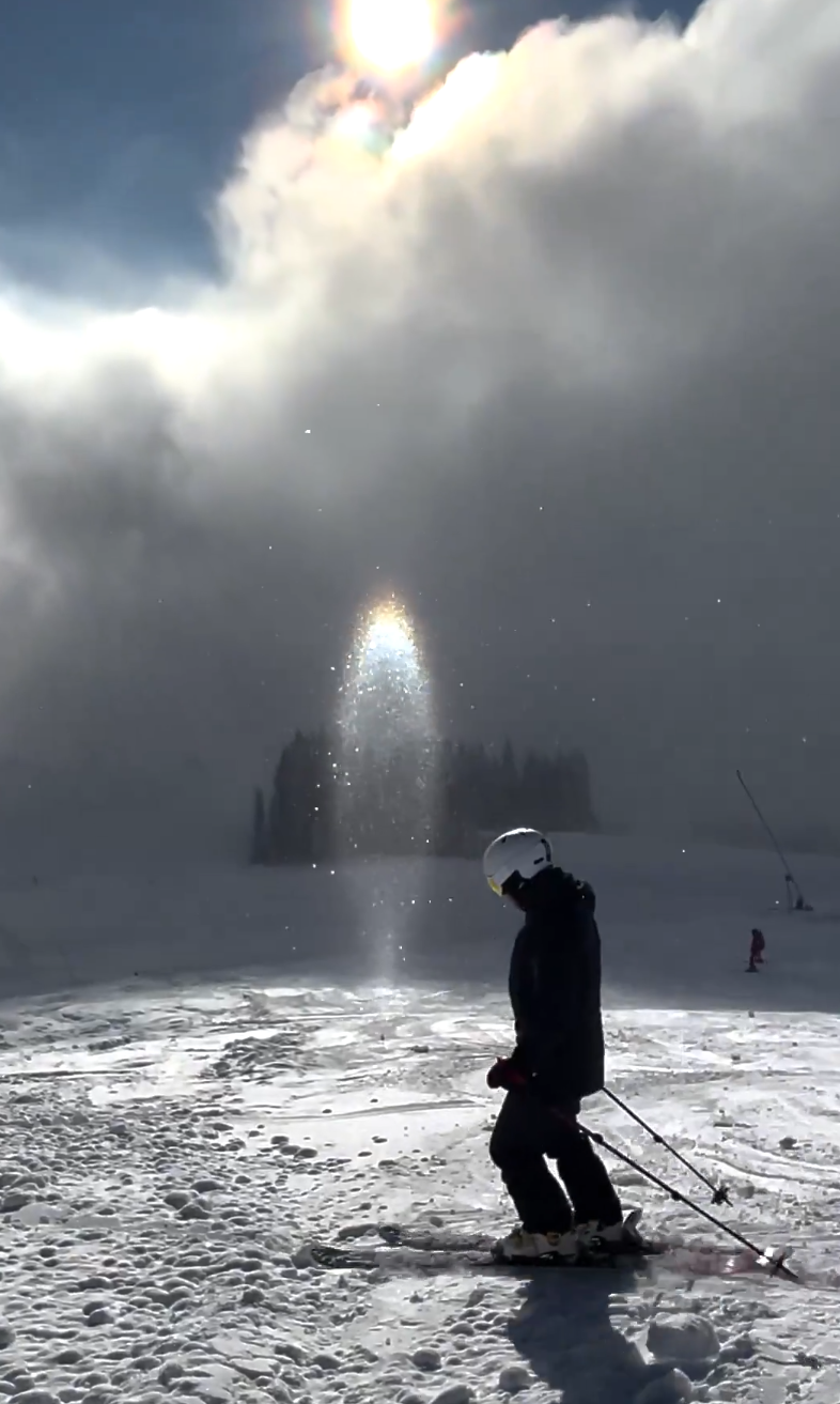 sun candle多見於日出或日落時。(影片截圖)