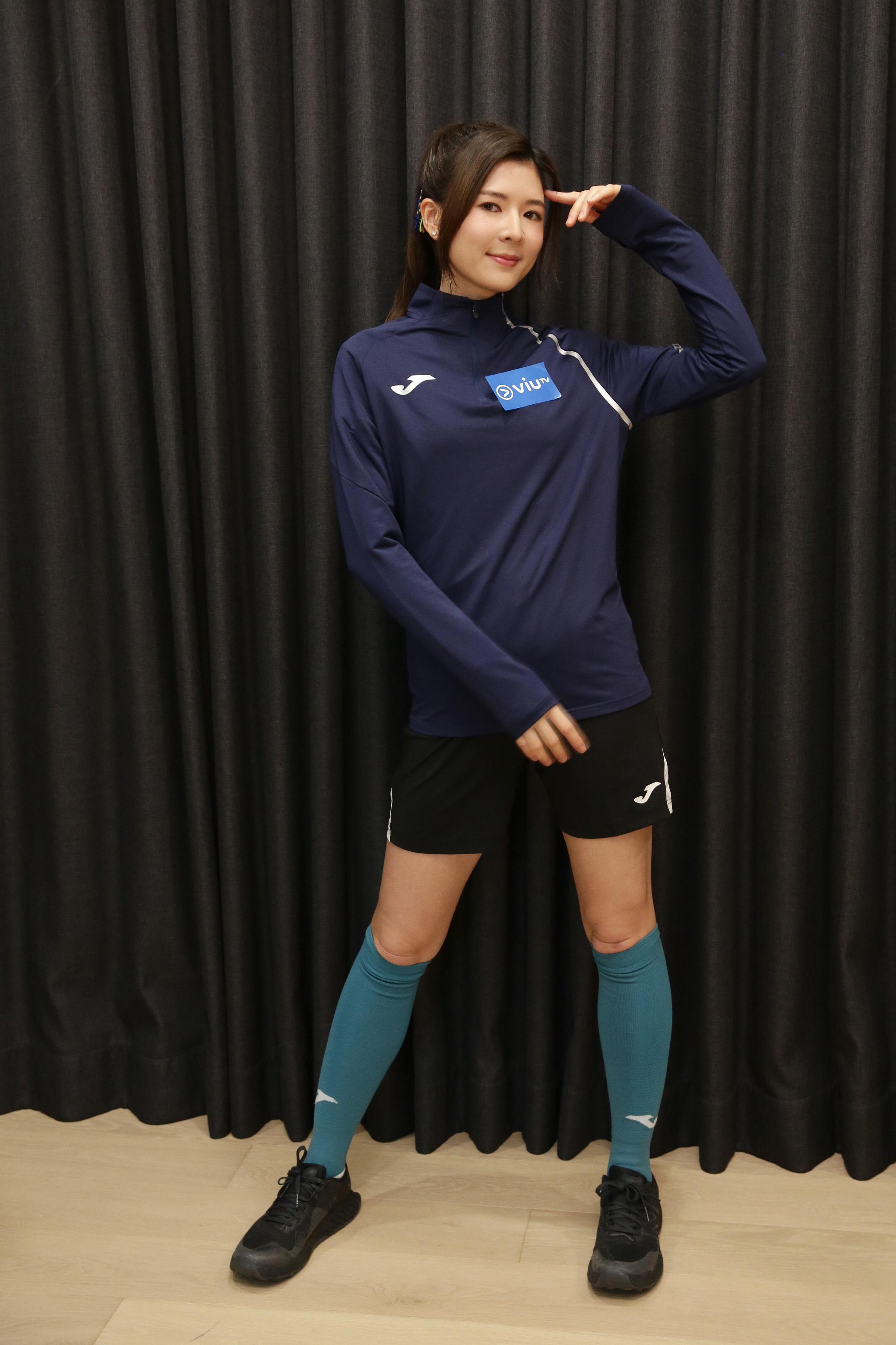 吳少娟(Shiho)出席《足球女將》記者會。