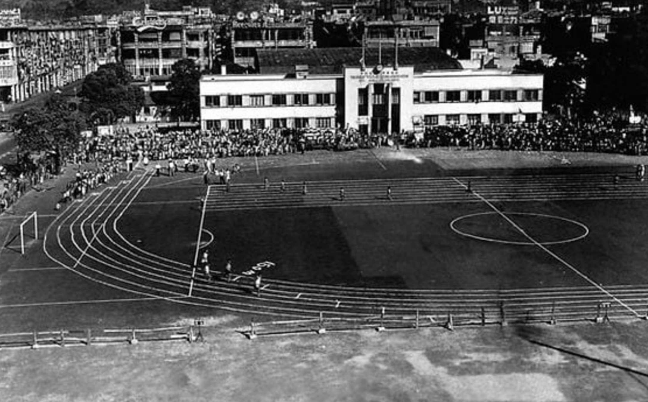 1960年代灣仔修頓球場的舊貌(圖片來源:修頓球場)