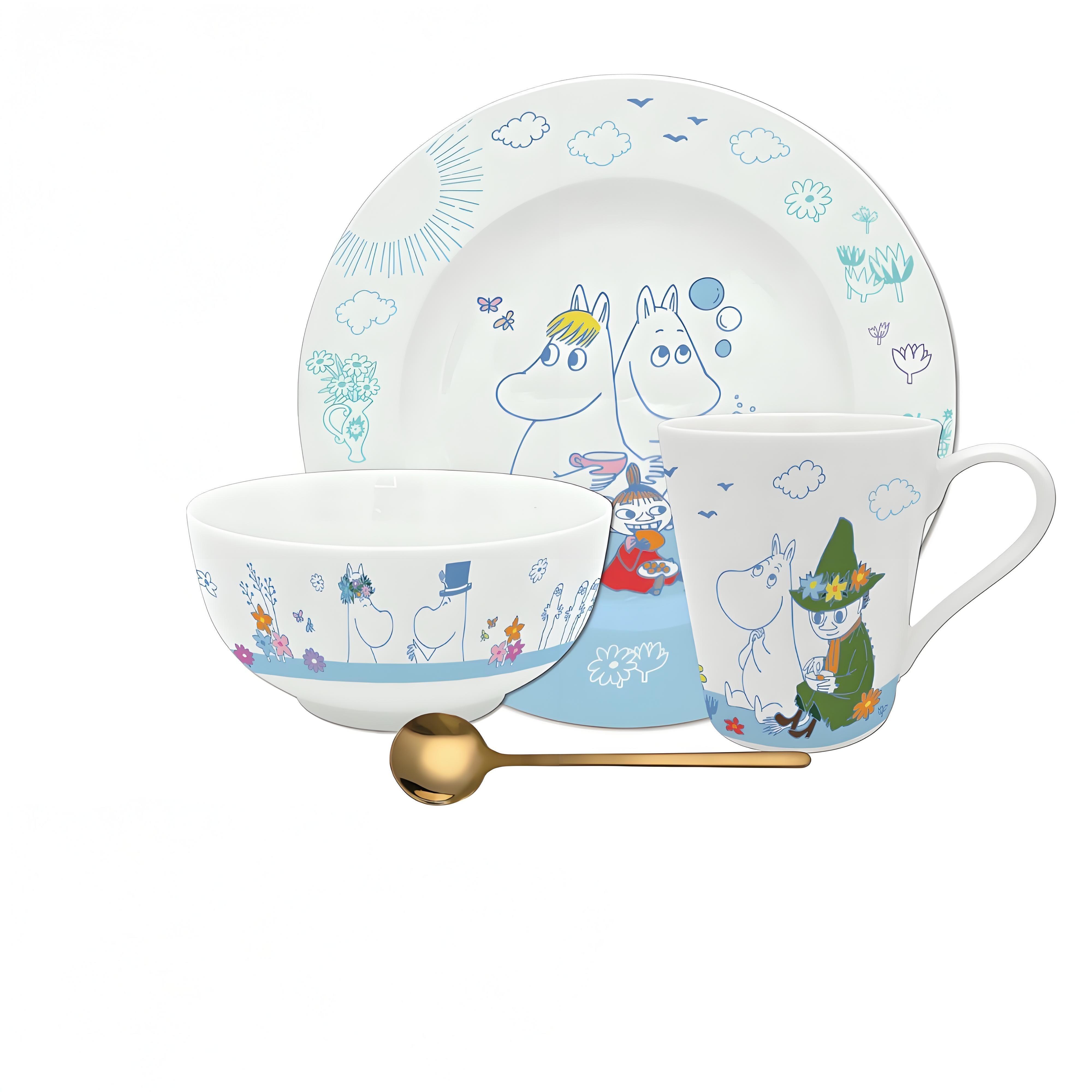 姆明四件裝陶瓷套裝 $89