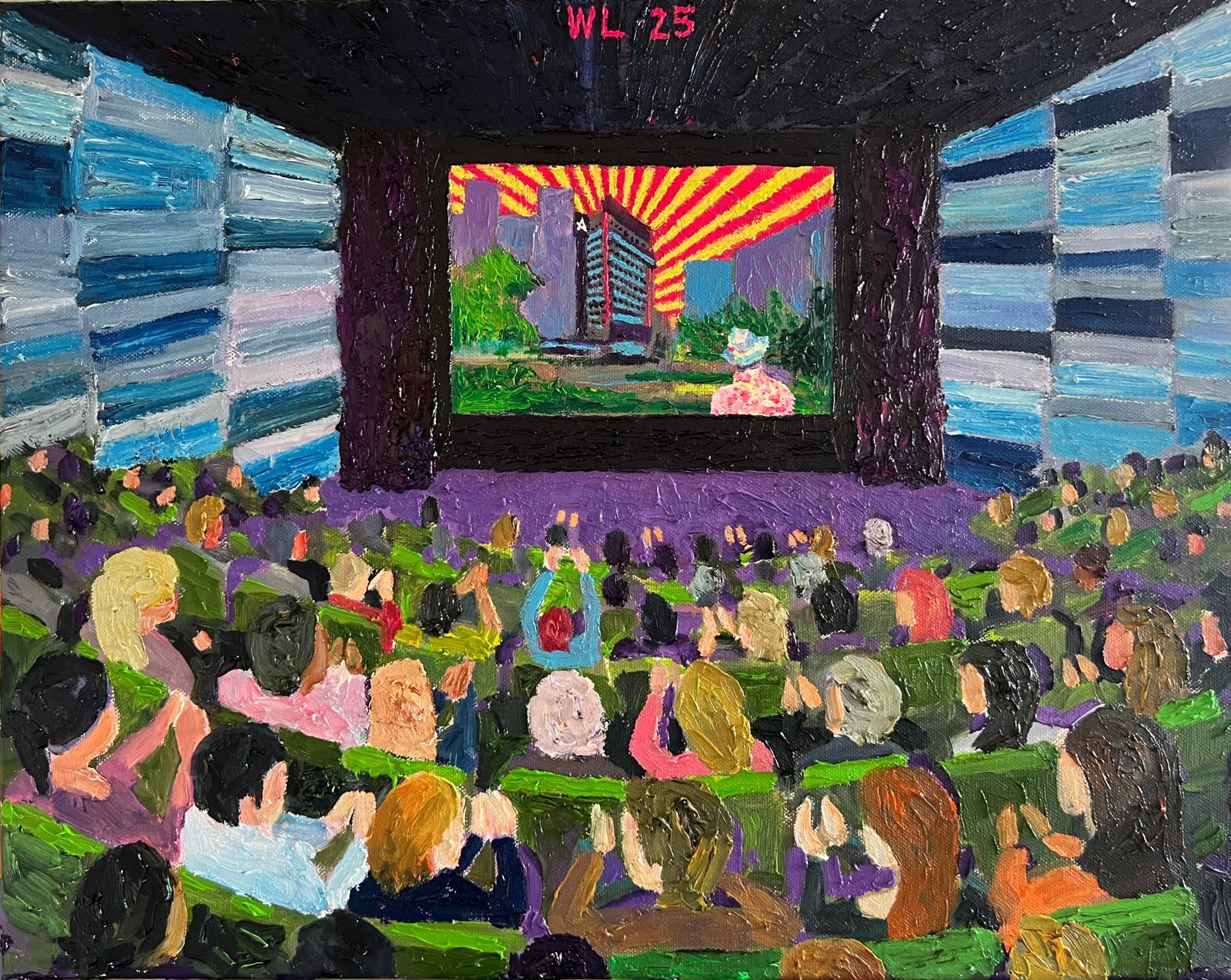 林偉而圖畫作品《喝采》。