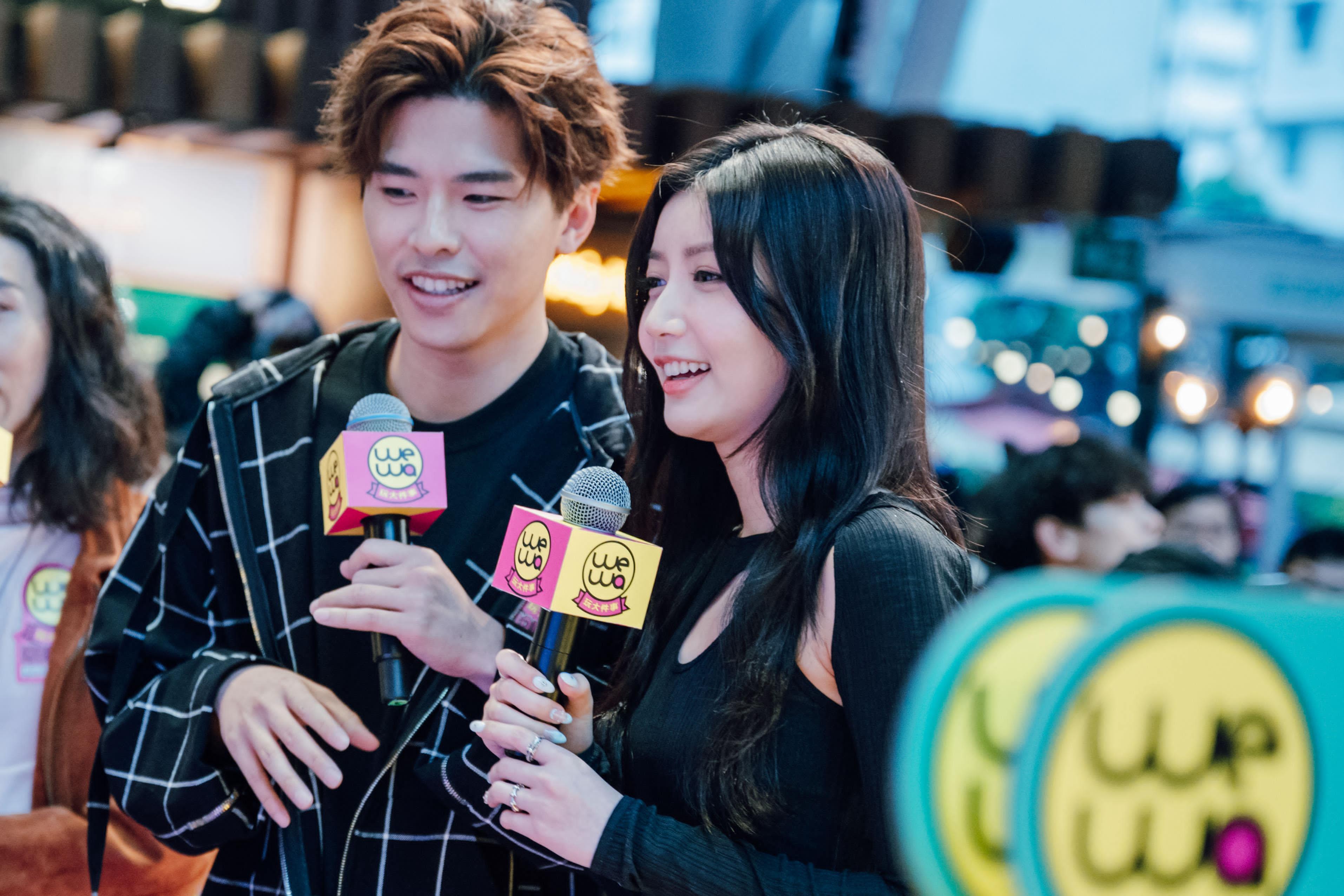 游學修與女友陳苡臻(Jessica)昨日罕有地以情侶檔現身,但拒絕合作出歌。