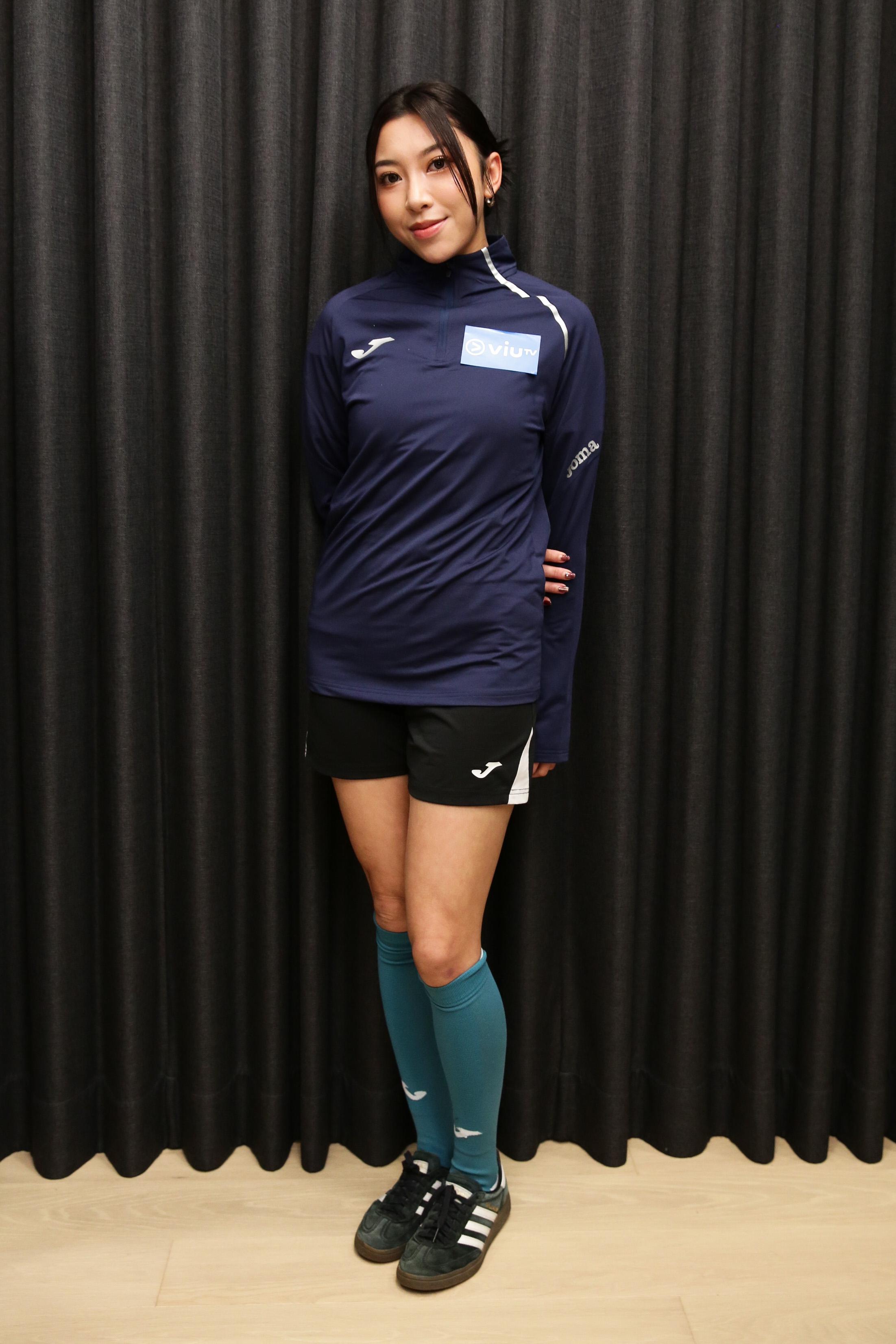 羅詠琪(Wingki)出席《足球女將》記者會。