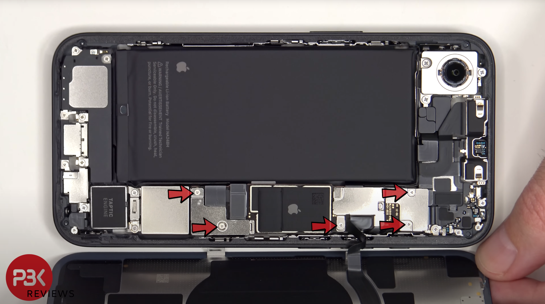 iPhone 16e 裝置拆解影片