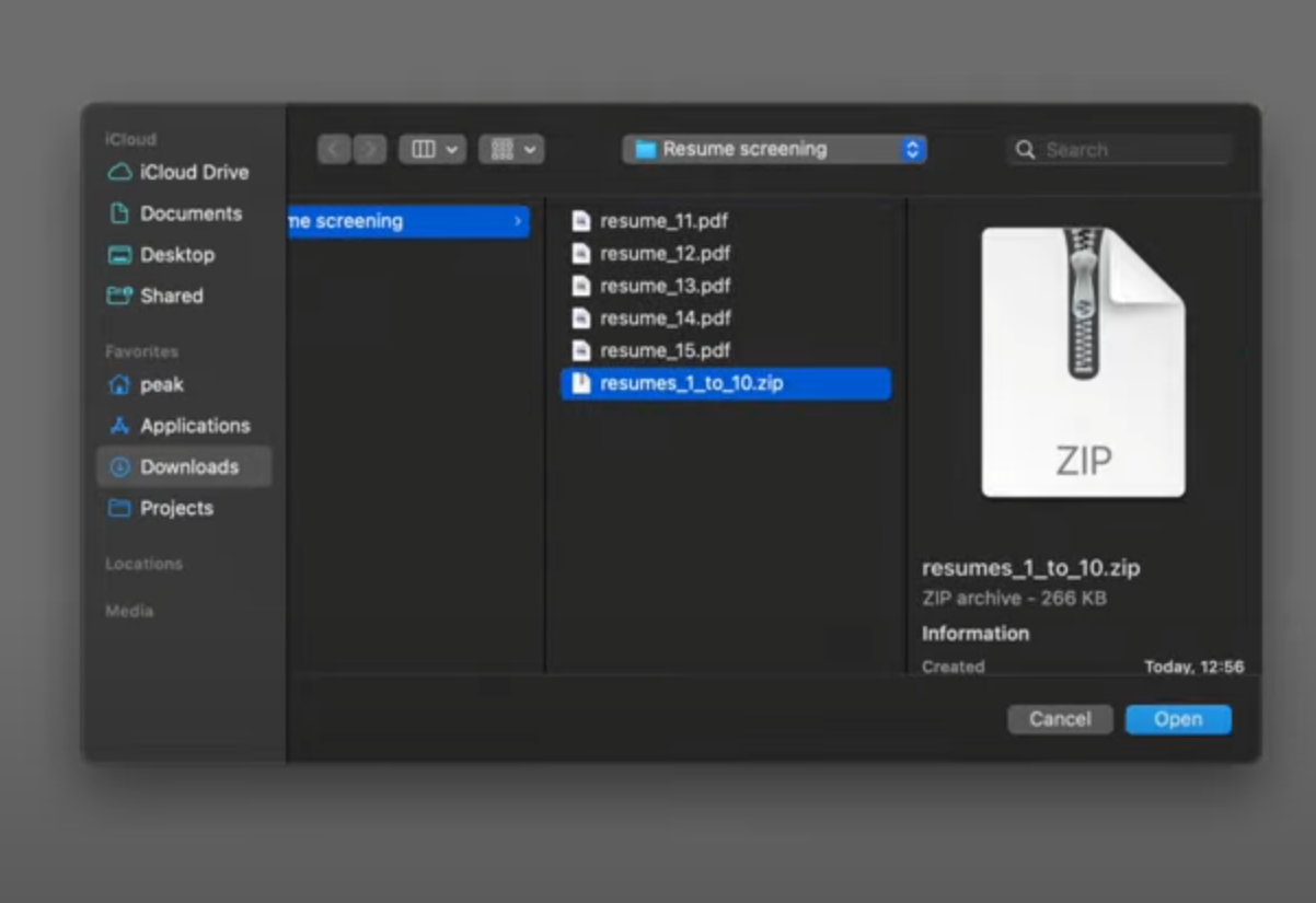 Manus爆紅的原因據報與一段4分鐘的影片有關。影片展示了3個Manus應用案例,包含自主篩選15份簡歷,分析入選者資格並生成Excel格式的排名報告,得出5個「最佳候選人」。(影片截圖)