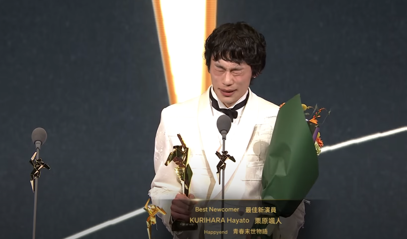 栗原颯人在台上表現緊張。