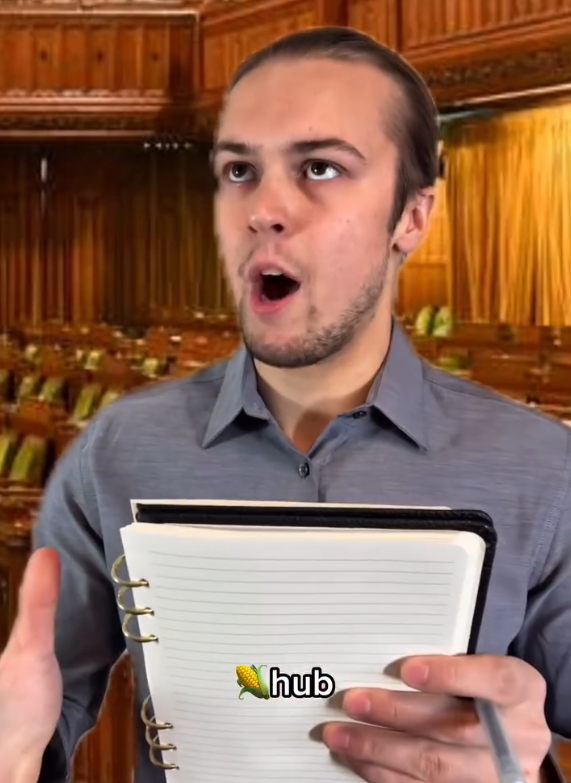 楝篤笑演員普奇斯基拍片探討加拿大該如何勝出關稅戰。(互聯網)