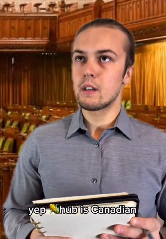 楝篤笑演員普奇斯基拍片探討加拿大該如何勝出關稅戰。(互聯網)