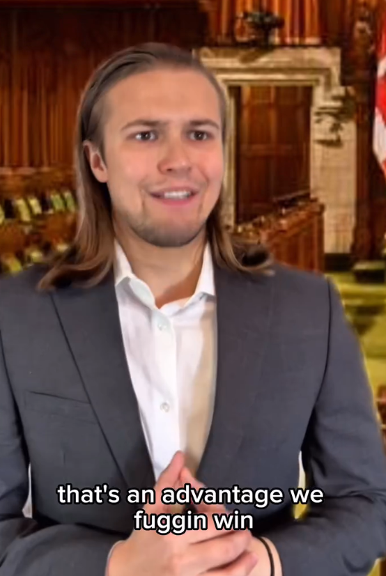 楝篤笑演員普奇斯基拍片探討加拿大該如何勝出關稅戰。(互聯網)