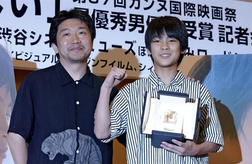 柳樂優彌2004年憑《誰知赤子心》勇奪康城影帝。