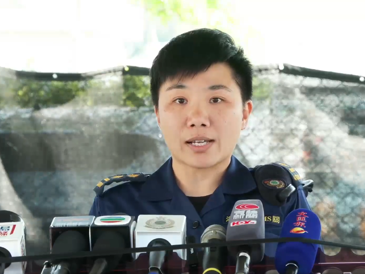 港口及海域科海域行動組高級督察 黃芷欣。(香港海關facebook)